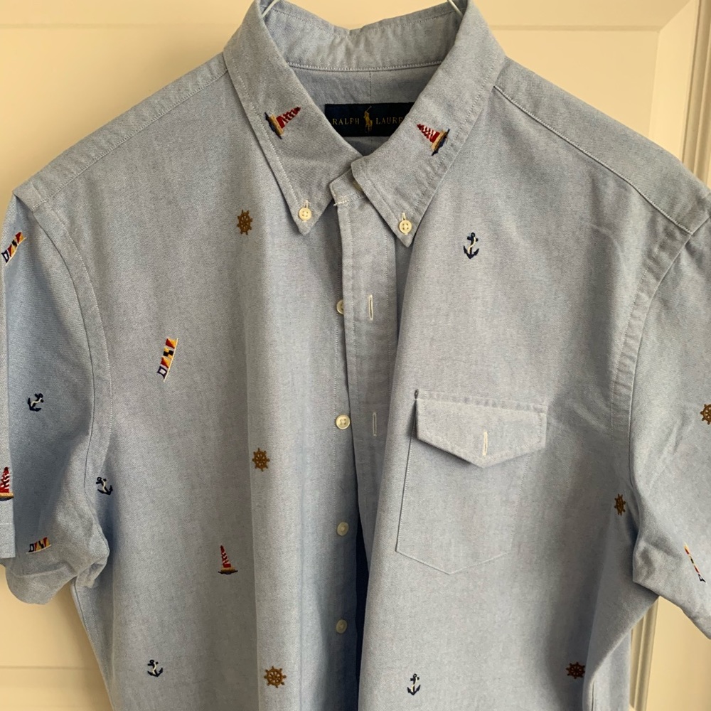 Ralph Lauren Polo Short Sleeve Shirt Size Large
